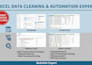 do excel data cleaning, data formatting, CSV and sheets cleanup within 24hours